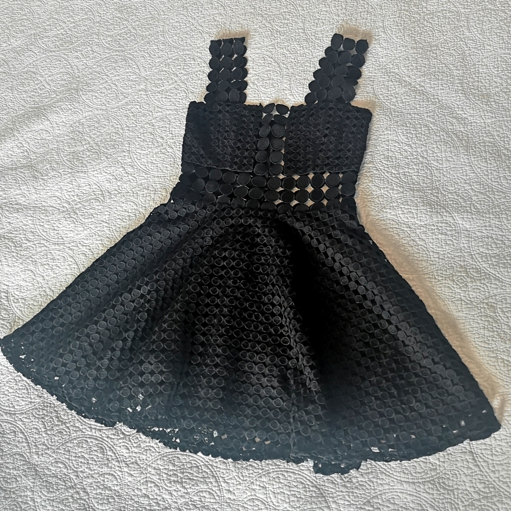 Mini Mendocino Black lace Dress